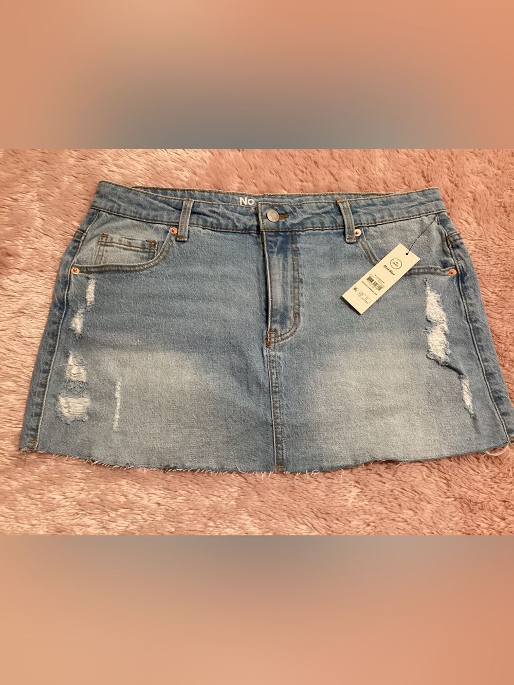 No Boundaries Denim Mini Skirt